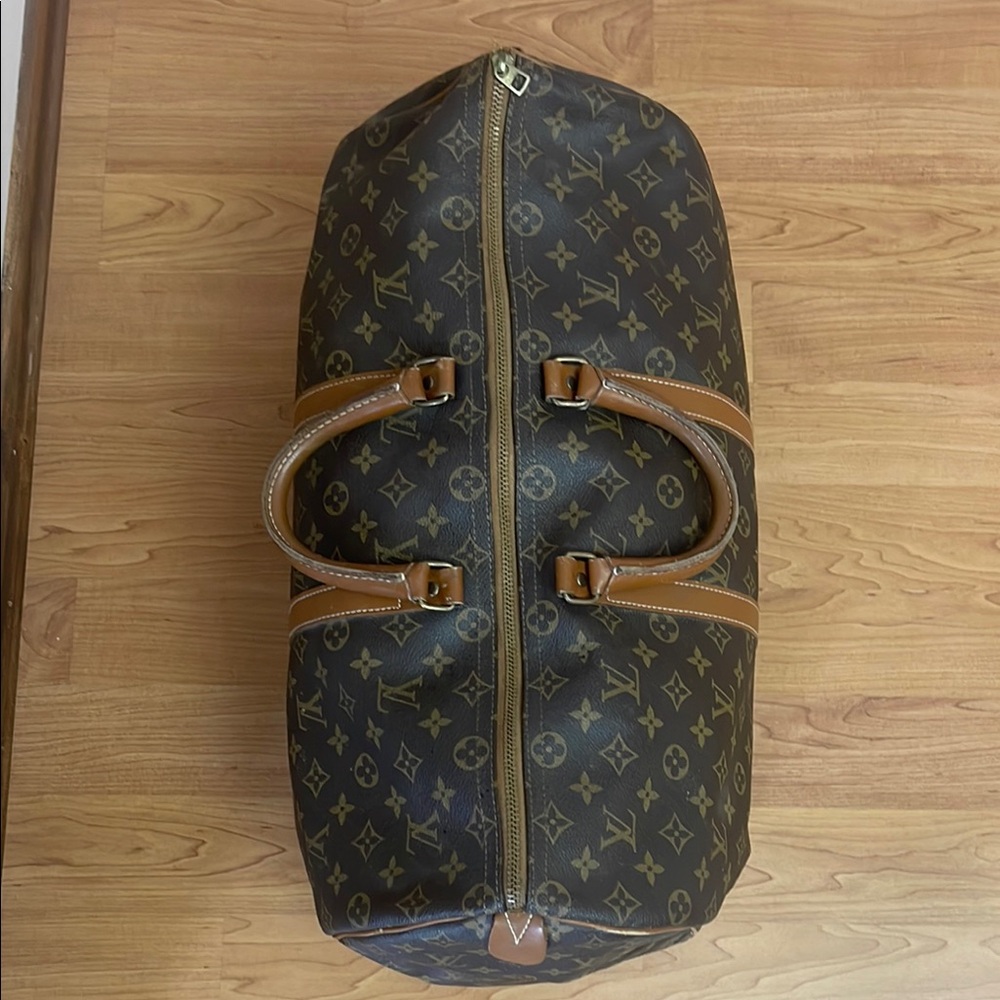 Vintage Louis Vuitton Brown Monogram Keepall 50 - Picture 2 of 11
